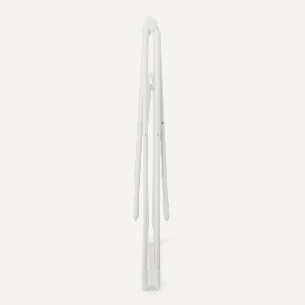 Amazon Basics Foldable Space-Saving 2-Wing Metal Clothes Drying Rack, 61x23.6x39.3 inches, White