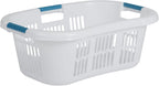 Rubbermaid Hip-Hugger Laundry Basket, X-Large, 2.1 Bushel, White