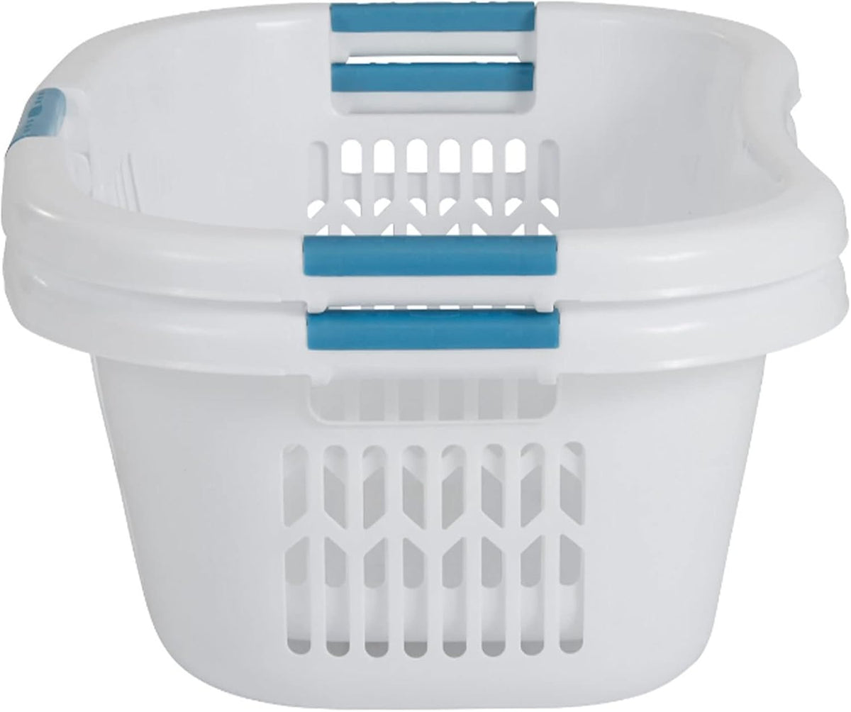 Rubbermaid Hip-Hugger Laundry Basket, X-Large, 2.1 Bushel, White