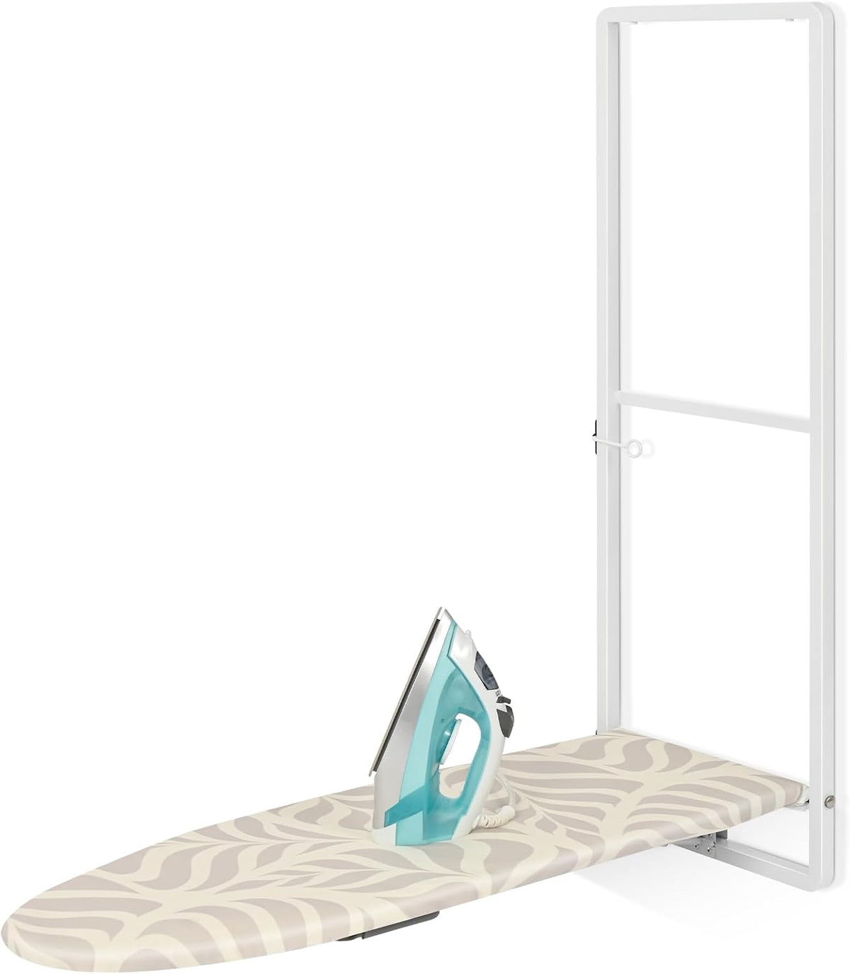 KINGBOARD Over the Door Ironing Board, 36 x 12 Iron Board with Iron Storage