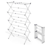 Foldable Clothes Drying Rack 41"x29"x14" - White