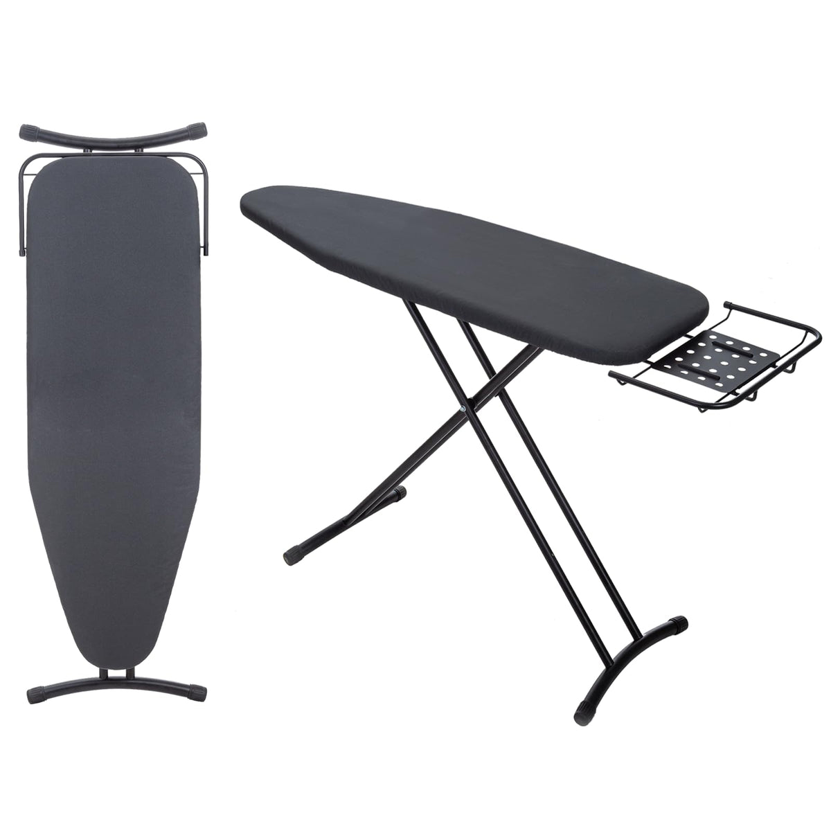 Ironing Board 43x13 with Iron Rest, RAINHOL Black Full Size Iron Board