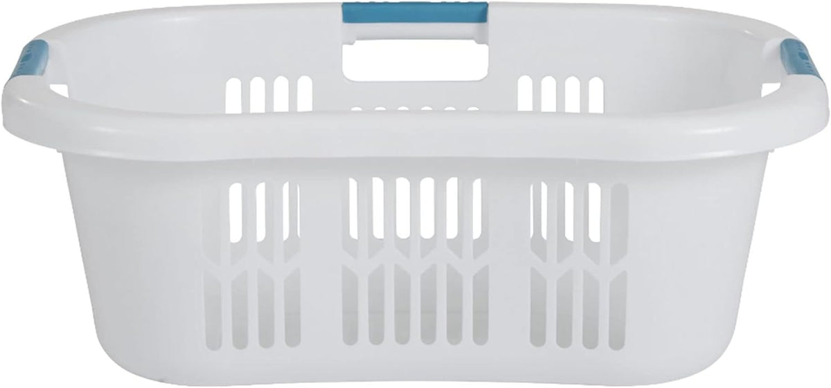 Rubbermaid Hip-Hugger Laundry Basket, X-Large, 2.1 Bushel, White