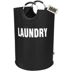 DOKEHOM 125L X-Large Laundry Basket Bag, Collapsible Tall Hamper, Black