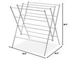 Whitmor Oversized Metal Drying Rack, Large Foldable Laundry Drying Rack