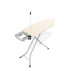 Brabantia XL Comfort Ironing Board with Solid Steam Iron Rest | Large (Size C) | Fairtrade Denim Black Cover | Adjustable Height (27-38"), Easy Fold, Anti-Collapse Lock, Non-Slip Feet