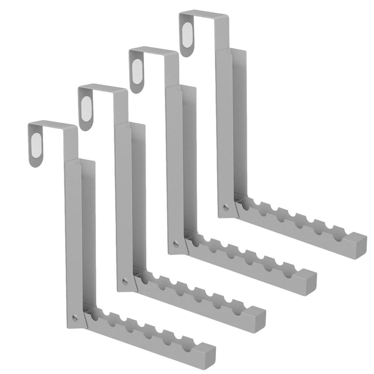 BAKON Over The Door Hanger Folding Clothes Drying Rack, Folding Hanging Coat Rack for Indoor Laundry Room Compact Small Space Foldable Portable Clothing Hanger Hook Collapsible- 2 Pack