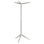 Household Essentials 5012-1 Portable 2-Tier Clothes Drying Rack Tri-pod | Dry Wet Laundry or Hang Clothes | Silver and Blue