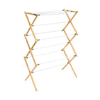 Household Essentials 5001 Collapsible Folding Wooden Clothes Drying Rack For Laundry | Pre Assembled