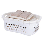 IRIS USA Plastic Laundry Hamper, 27L- 3 PK, Flexible, Ventilation, White