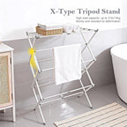 Foldable Clothes Drying Rack 41"x29"x14" - White