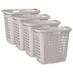 Sterilite Ultra Easy Carry Hamper, Laundry Basket Organizer, 4-Pack