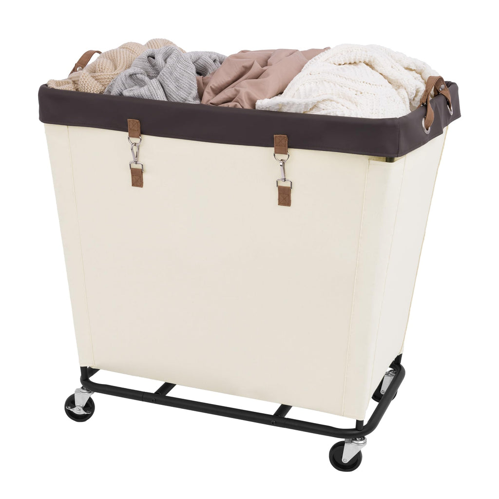 StorageWorks 160L Laundry Basket with Wheels, Rolling Hampers for Clothing