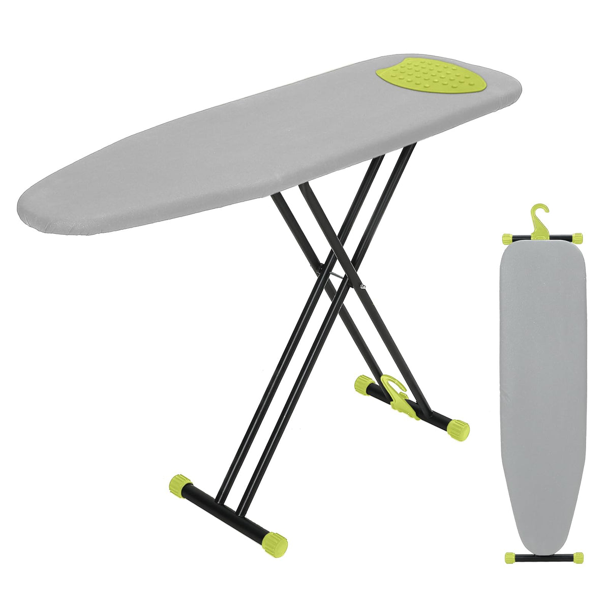 Ironing Board 43x13 with Iron Rest, RAINHOL Black Full Size Iron Board