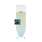 Brabantia XL Comfort Ironing Board with Solid Steam Iron Rest | Large (Size C) | Fairtrade Denim Black Cover | Adjustable Height (27-38"), Easy Fold, Anti-Collapse Lock, Non-Slip Feet