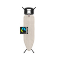 Brabantia XL Comfort Ironing Board with Solid Steam Iron Rest | Large (Size C) | Fairtrade Ecru Cover | Adjustable Height (27-38"), Easy Fold, Anti-Collapse Lock, Non-Slip Feet