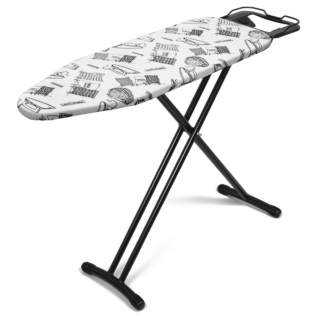Duwee 12"x36" Ironing Board with Heat Resistant Cover Thicken Felt Pad