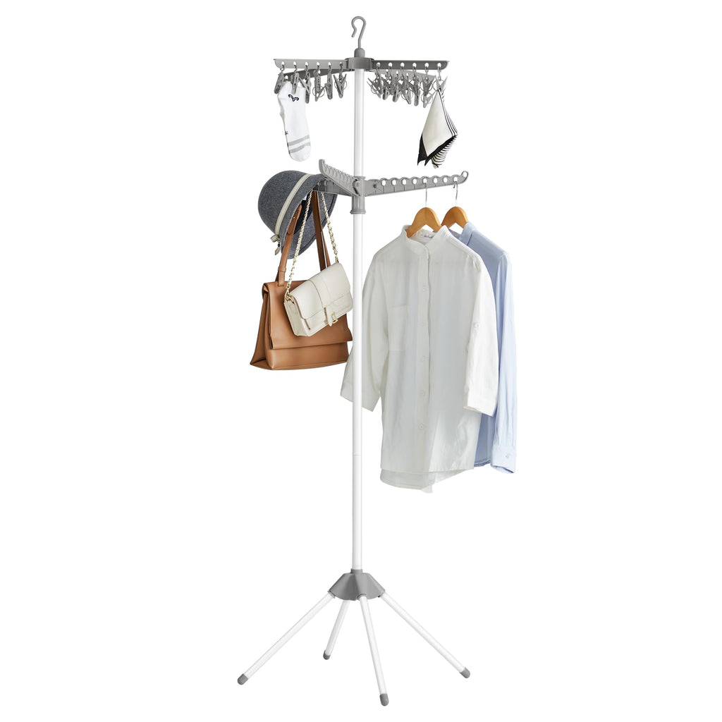 SONGMICS Clothes Drying Rack, 61.6-Inch Drying Rack, 3 Rotatable Arms