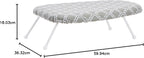 Amazon Basics Foldable Compact Tabletop Ironing Board with Folding Legs, Heat Resistant Portable, Lightweight, Non-Slip, Easy Storage, Trellis Removable Cover, 23.6"L x 7.1"W x 14.3"H, Chevron