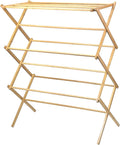 Home IT Wooden Clothes Drying Rack for Laundry - Foldable & Pre-Assembled