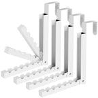 2 Pack Over The Door Hanger, Folding Over The Door Drying Rack, Over The Door Hooks, Door Hanger for Clothing, Over The Door Clothes Hanger,Portable Compact Clothes Drying Rack,White