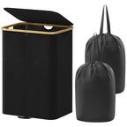 Lifewit 65L Slim Laundry Hamper with Lid and Removable Bag, Beige
