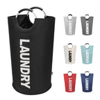 DOKEHOM 125L X-Large Laundry Basket Bag, Collapsible Tall Hamper, Black