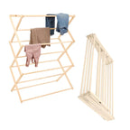 Pennsylvania Woodworks Clothes Drying Rack: Solid Maple Hard Wood Laundry Rack for Sweaters, Blouses, Lingerie & More, Durable Folding Drying Rack, Made in USA, No Assembly Needed, Medium