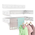 BAKON Wall Mounted Clothes Drying Rack 23.6'',Space Saving for Laundry Room