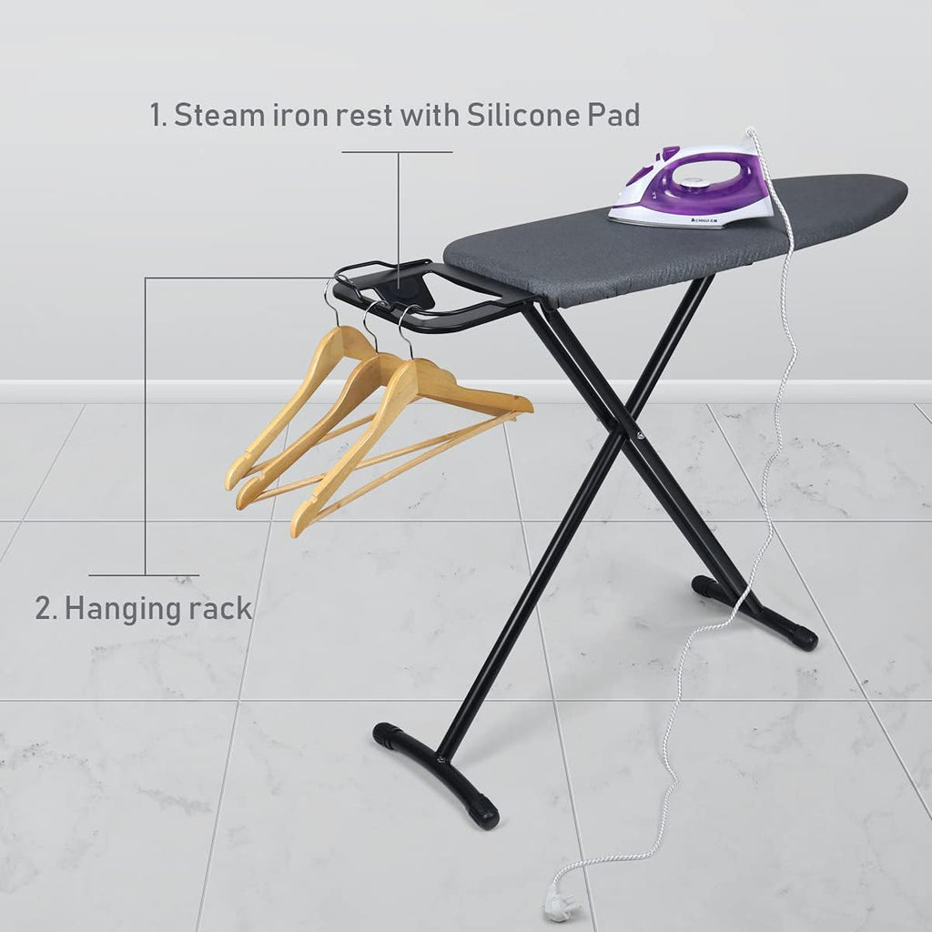 Duwee 12"x36" Ironing Board with Heat Resistant Cover Thicken Felt Pad