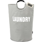 DOKEHOM 125L X-Large Laundry Basket Bag, Collapsible Tall Hamper, Black