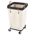 StorageWorks 160L Laundry Basket with Wheels, Rolling Hampers for Clothing
