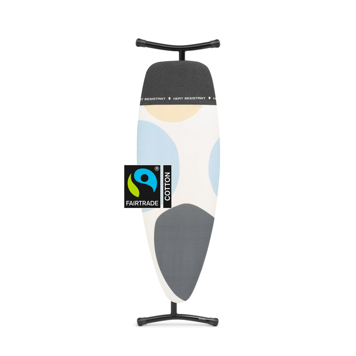 Brabantia Premium Ironing Board with Heat Resistant Parking Zone | X-Large (Size D) | Fairtrade Titan Oval | Tall & Wide, Adjustable Height (31-40"), Easy Fold, Anti-Collapse Lock, Non-Slip Feet