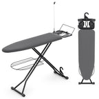 KINGBOARD Multi Functional Ironing Board with Clothes Shelf and Cord Holder