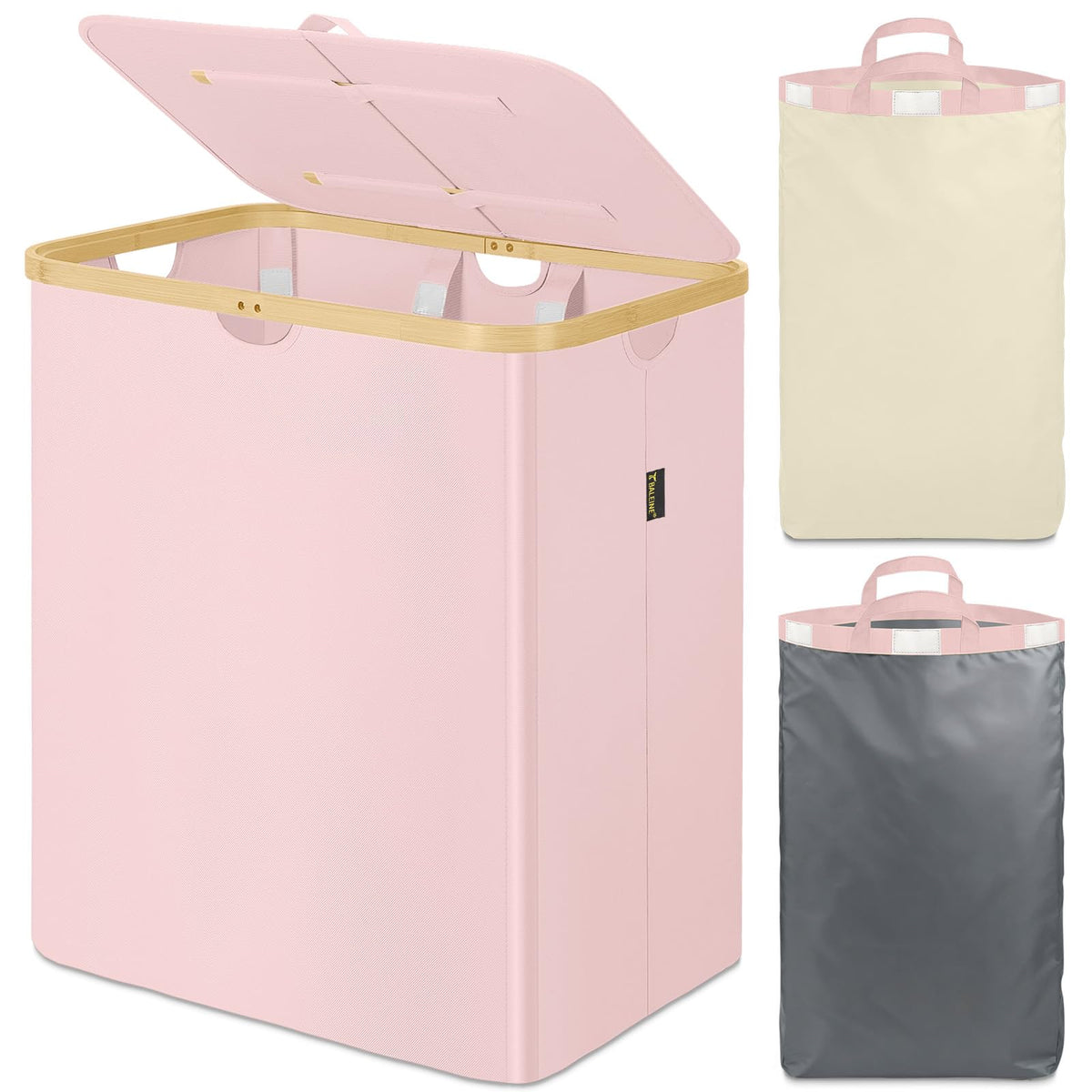 BALEINE 100L Laundry Hamper with Lid, Large Laundry Basket Bin