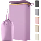 Lifewit 65L Slim Laundry Hamper with Lid and Removable Bag, Beige