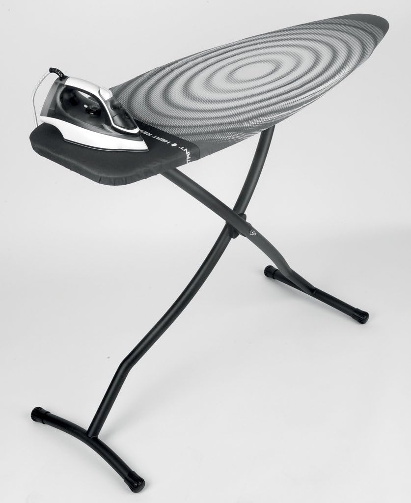Brabantia Premium Ironing Board with Heat Resistant Parking Zone | X-Large (Size D) | Fairtrade Titan Oval | Tall & Wide, Adjustable Height (31-40"), Easy Fold, Anti-Collapse Lock, Non-Slip Feet