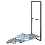 KINGBOARD Over the Door Ironing Board, 36 x 12 Iron Board with Iron Storage