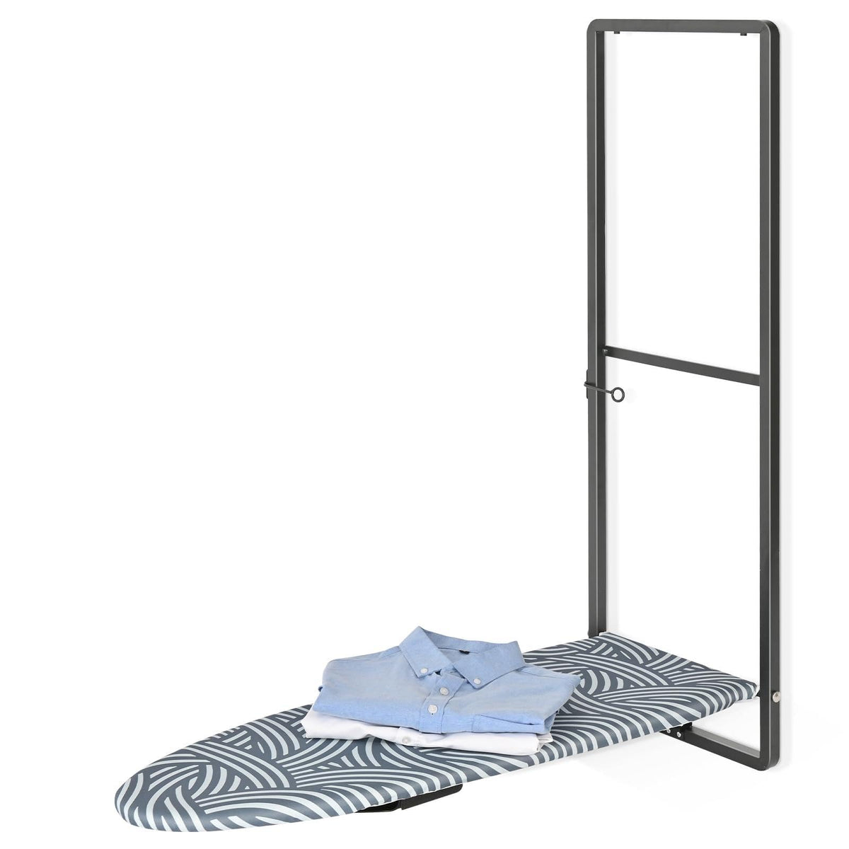 KINGBOARD Over the Door Ironing Board, 36 x 12 Iron Board with Iron Storage