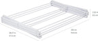 Amazon Basics Foldable Portable Clothes Drying Rack for Indoor Air Drying, Collapsible Design, 14.5" D x 29.5" W x 41.8" H, White