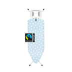 Brabantia XL Comfort Ironing Board with Solid Steam Iron Rest | Large (Size C) | Fairtrade Denim Black Cover | Adjustable Height (27-38"), Easy Fold, Anti-Collapse Lock, Non-Slip Feet