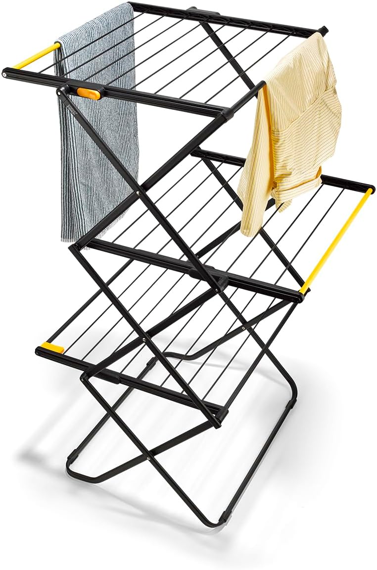 Joseph Joseph AirFrame 3-Tier Folding Clothes Drying Rack, Space Saving