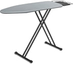 UFETGYG Classic Full Size Ironing Board 57" X 18" with Iron Rest, Extra Wide Size Full Metal Construction,Height Adjustable, Heat & Scorch Resistant Fabric, Anti-Skid Feet, Heavy Duty