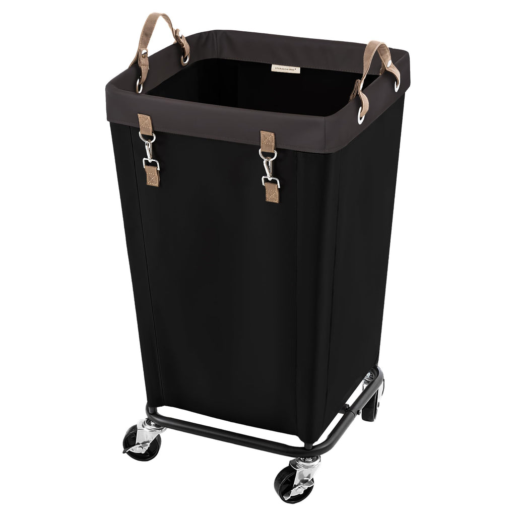 StorageWorks 160L Laundry Basket with Wheels, Rolling Hampers for Clothing