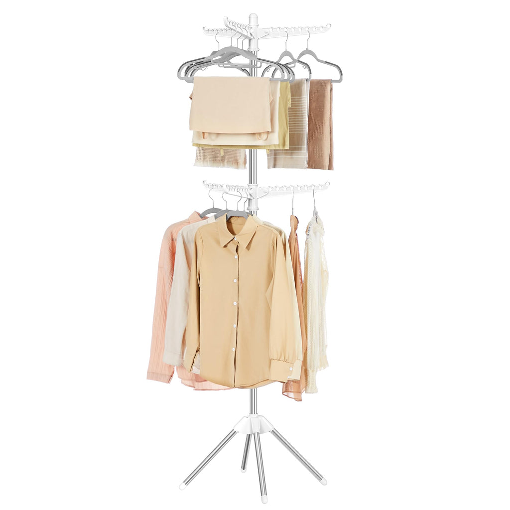 SONGMICS Clothes Drying Rack, 61.6-Inch Drying Rack, 3 Rotatable Arms