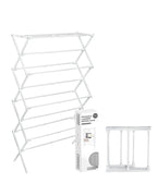 ZOES HOMEWARE 4-Tier Clothes Drying Rack, 4ft High Foldable Drying Rack Clothing for Indoor & Outdoor, Portable Collapsible Laundry Dryer for Laundry Room and Apartment, Black 29" L x 49" H x 11.5" W