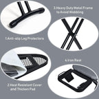 Duwee 12"x36" Ironing Board with Heat Resistant Cover Thicken Felt Pad