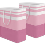 HomeHacks 2 Pack Large Laundry Baskets, Laundry Hampers Bags (Grey 75Lx2)