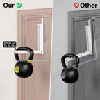 2 Pack Over The Door Hanger, Folding Over The Door Drying Rack, Over The Door Hooks, Door Hanger for Clothing, Over The Door Clothes Hanger,Portable Compact Clothes Drying Rack,White