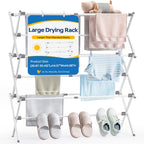 APEXCHASER Extra Large Clothes Drying Rack, 14.57" D × 44.88" H